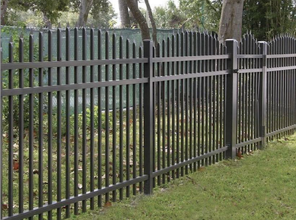 tall black fence